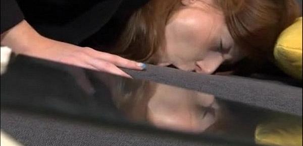  Incredible Redhead Linda Sweet Enjoys Fully Clothed Sex